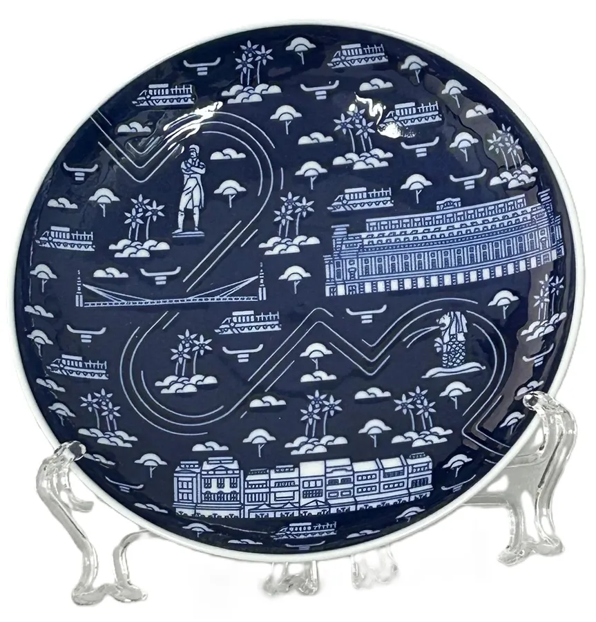 الجائزة الخاصة SP-29: River Porcelain Plate من Association of Singapore Philatelists