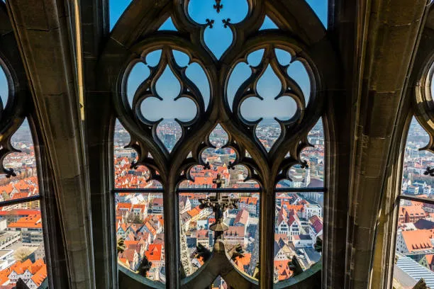 Ulm Minster seen from a window