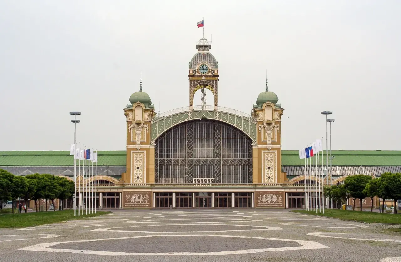 The Industrial Palace at the Prague Exhibition Grounds, venue of PRAGA 2028